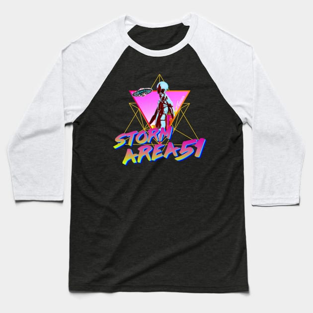 Storm Area 51 Aesthetic Baseball T-Shirt by giovanniiiii